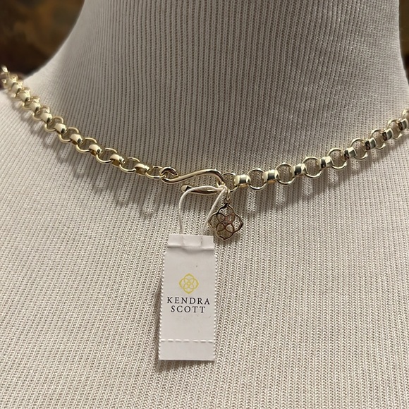 Kendra Scott MCKENNA Statement Necklace Lilac Abalone NWT - Picture 3 of 5